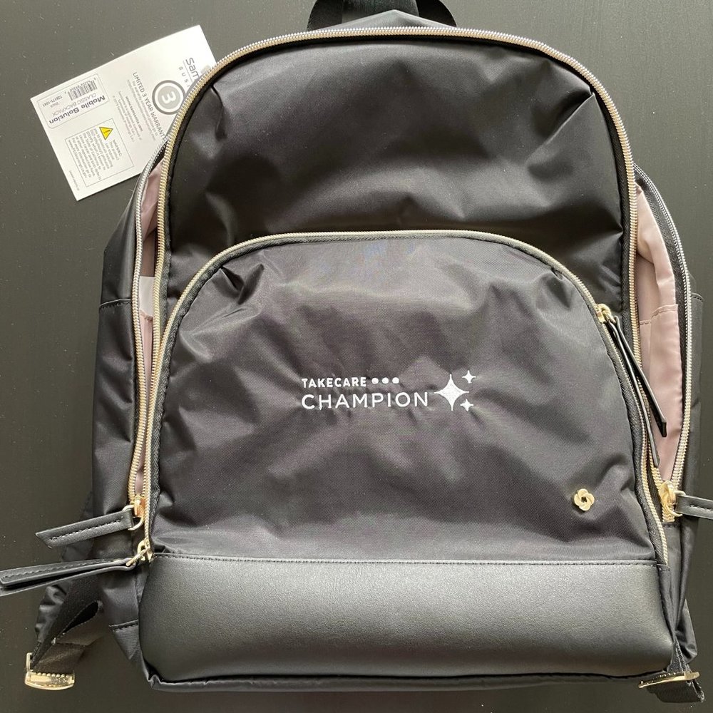 New with Tags, Women's Samsonite Computer Backpack with logo, color: black